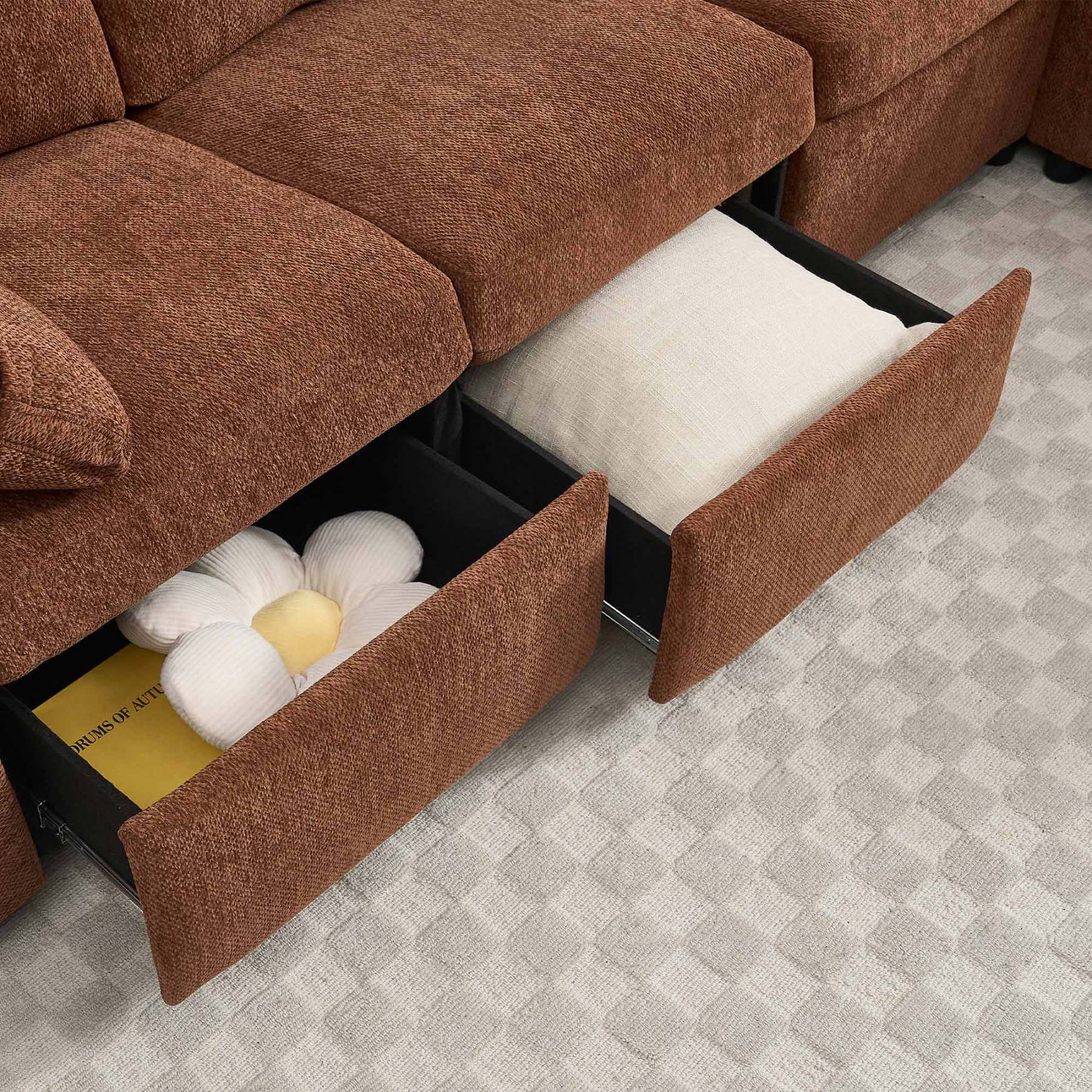 Levi Reclining Sectional Sofa With Storage