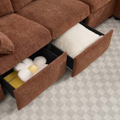 Levi Reclining Sectional Sofa With Storage