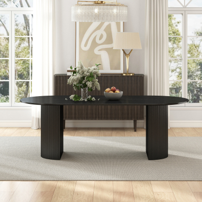 Mateo Oval Dining Table With Payson Chairs Set