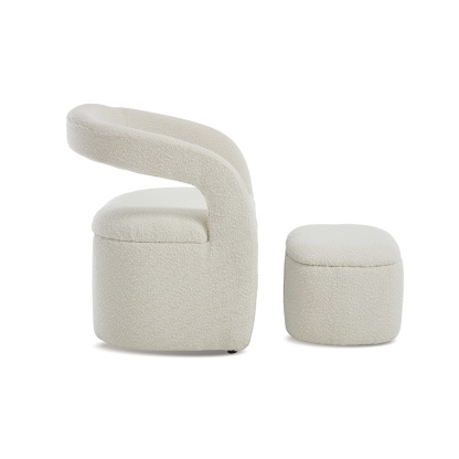 Eva Accent Chair with Ottoman