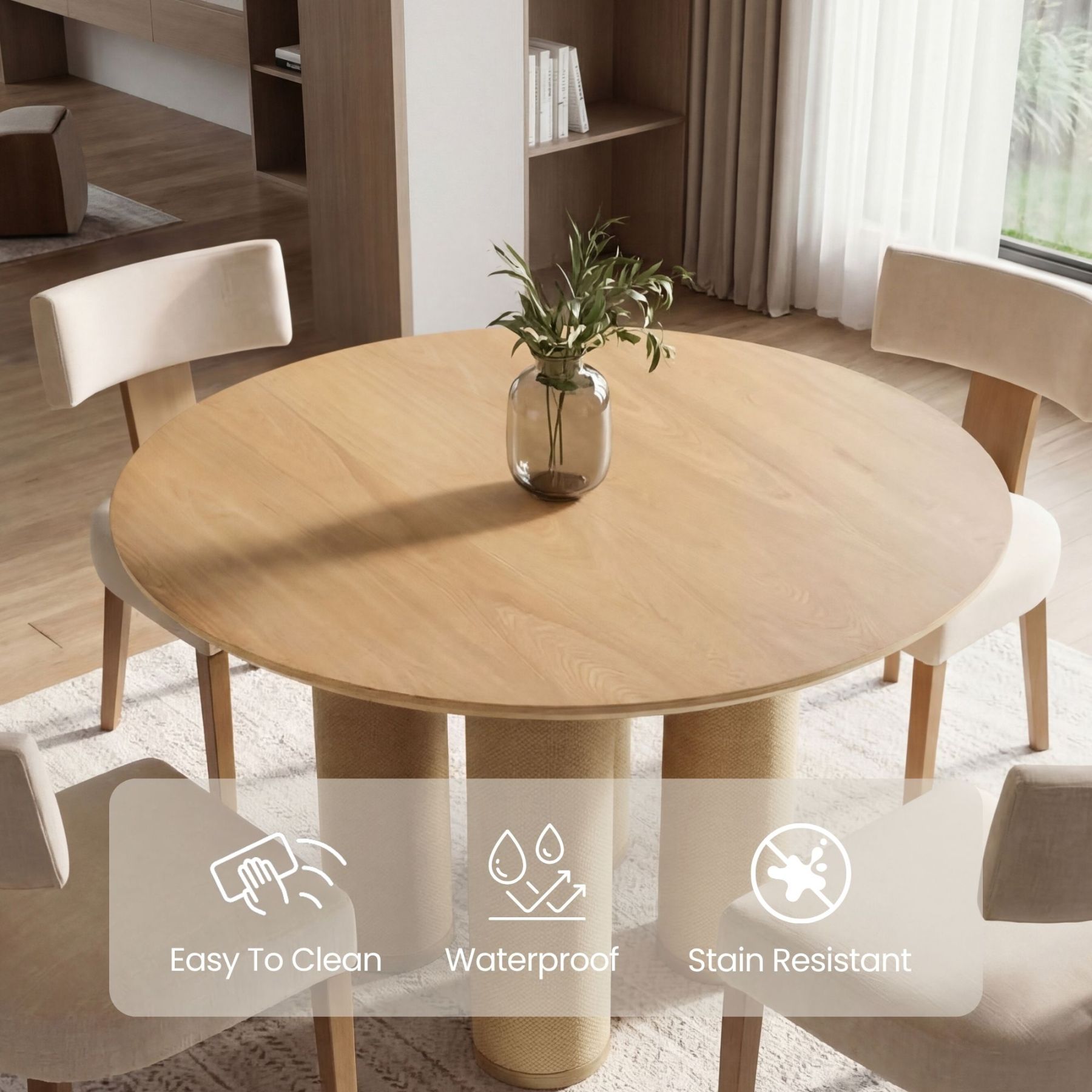 47.5" Round Dining Table