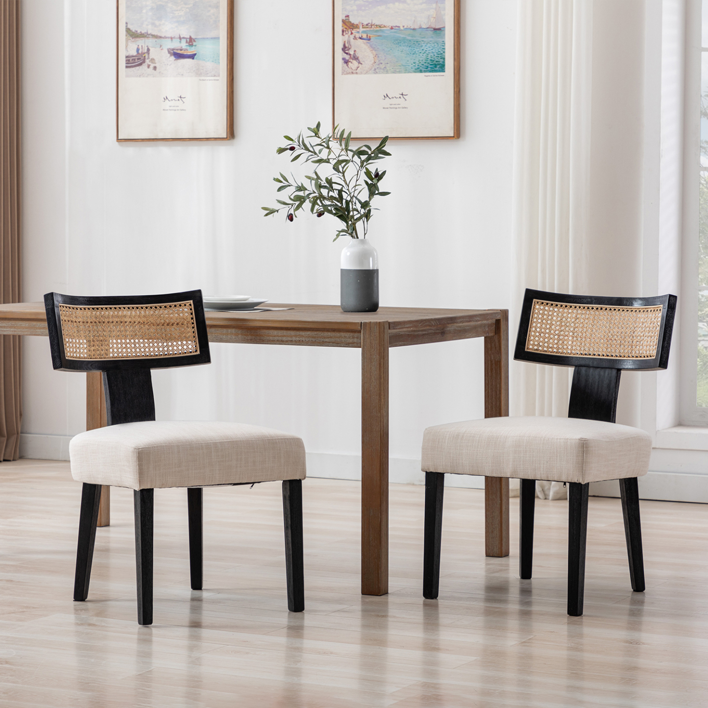 Payson Cane Dining Chairs (Set of 2)