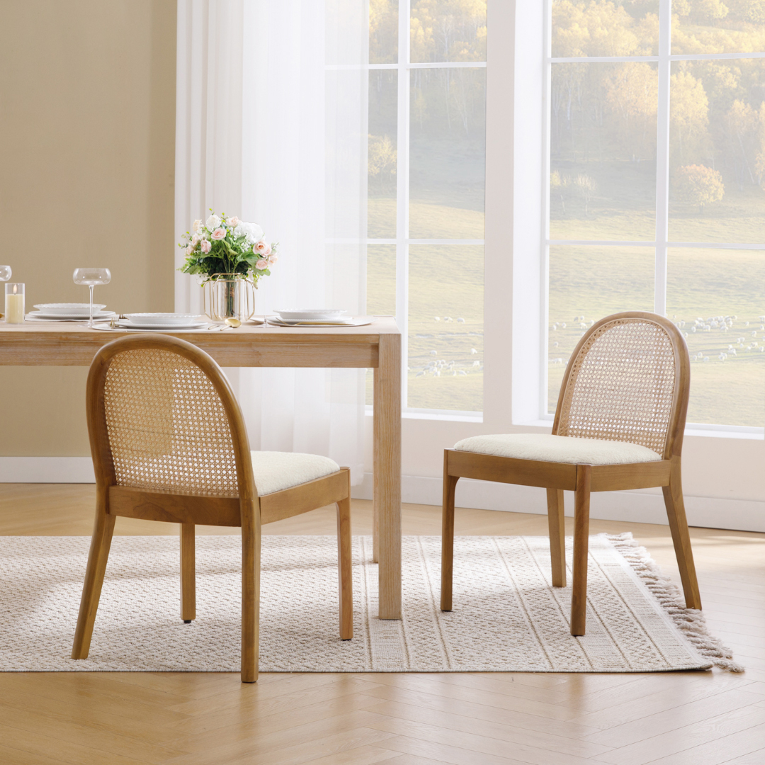Salem Rattan Dining Chairs (Set of 2)