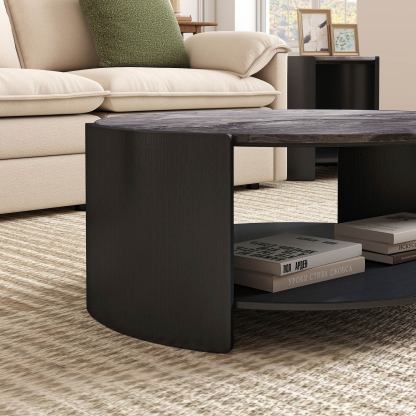 Gia Cultured Marble Coffee Table