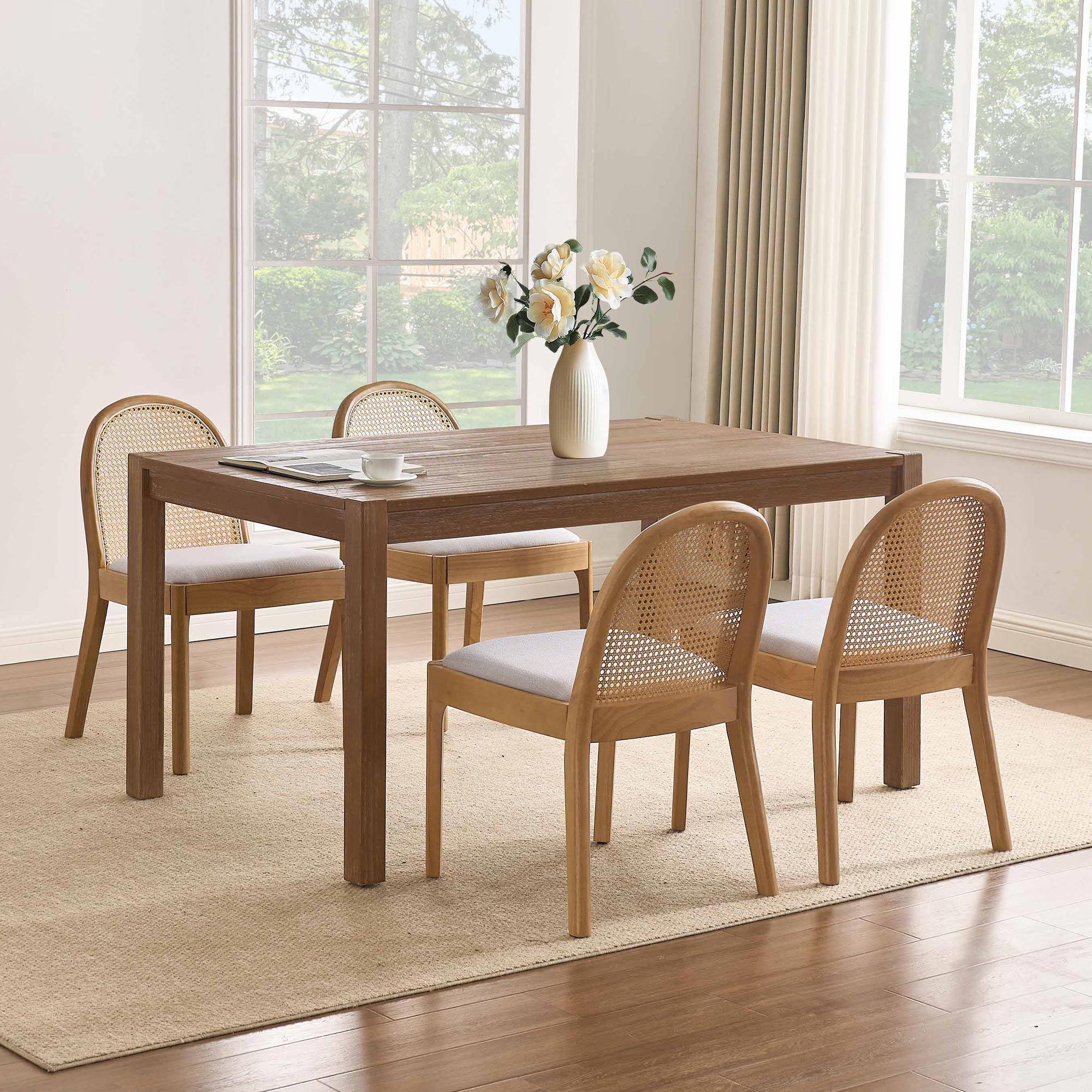 Lane 59'' Dining Table Set with Salem Chairs