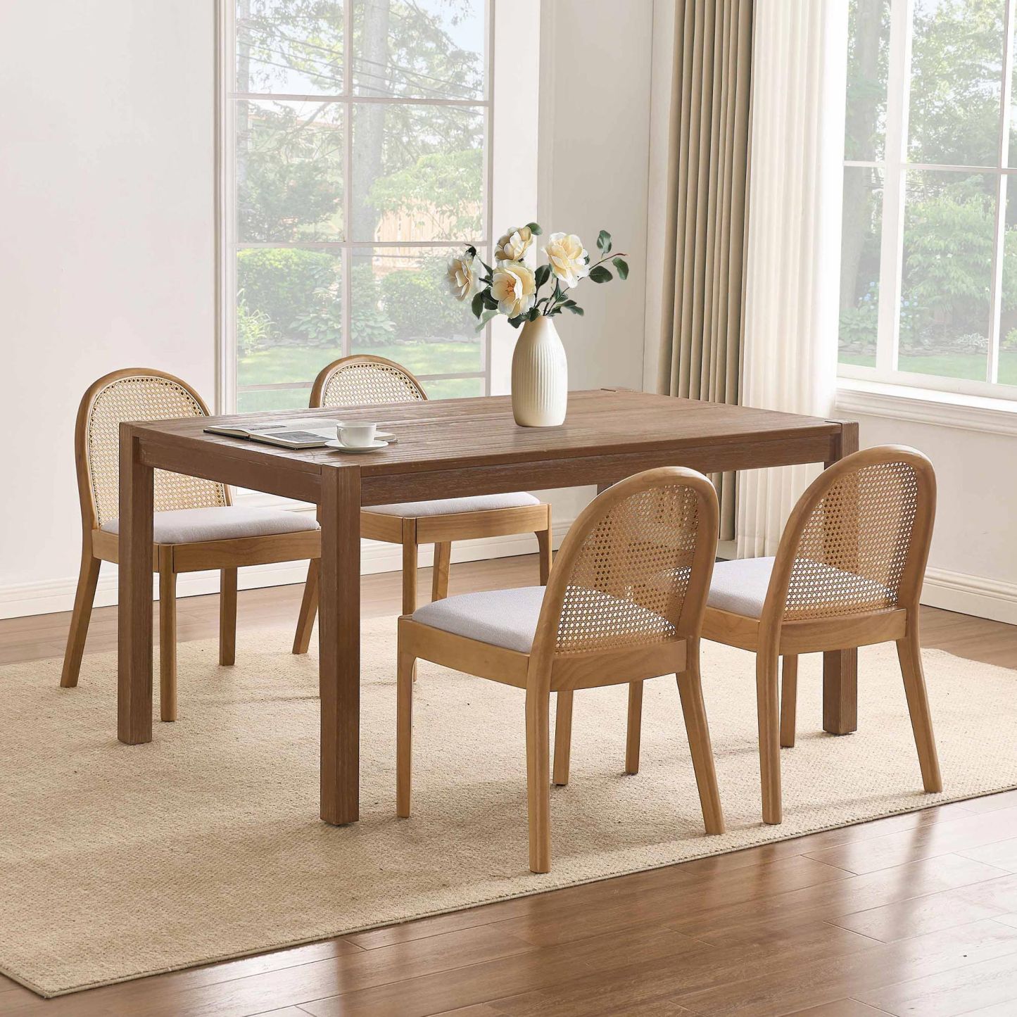 Lane 59'' Dining Table Set with Salem Chairs