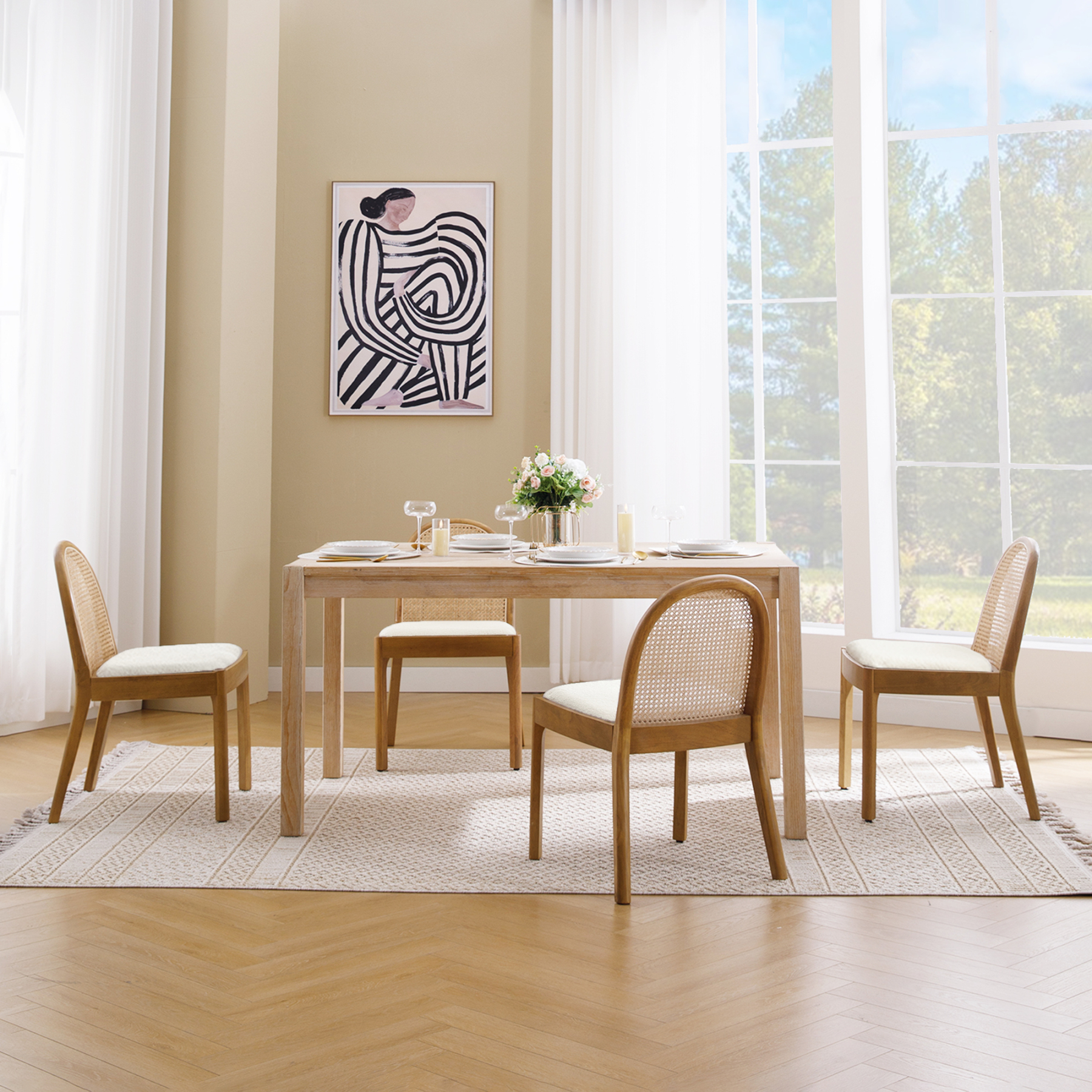 Salem Rattan Dining Chairs (Set of 2)