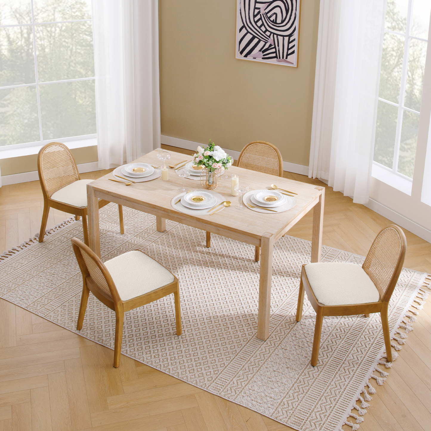Salem Rattan Dining Chairs (Set of 2)
