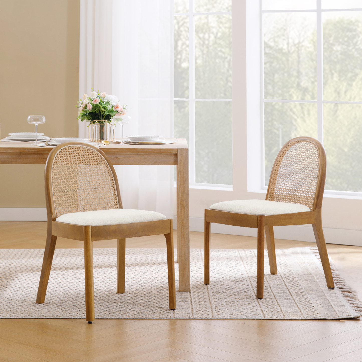 Salem Rattan Dining Chairs (Set of 2)
