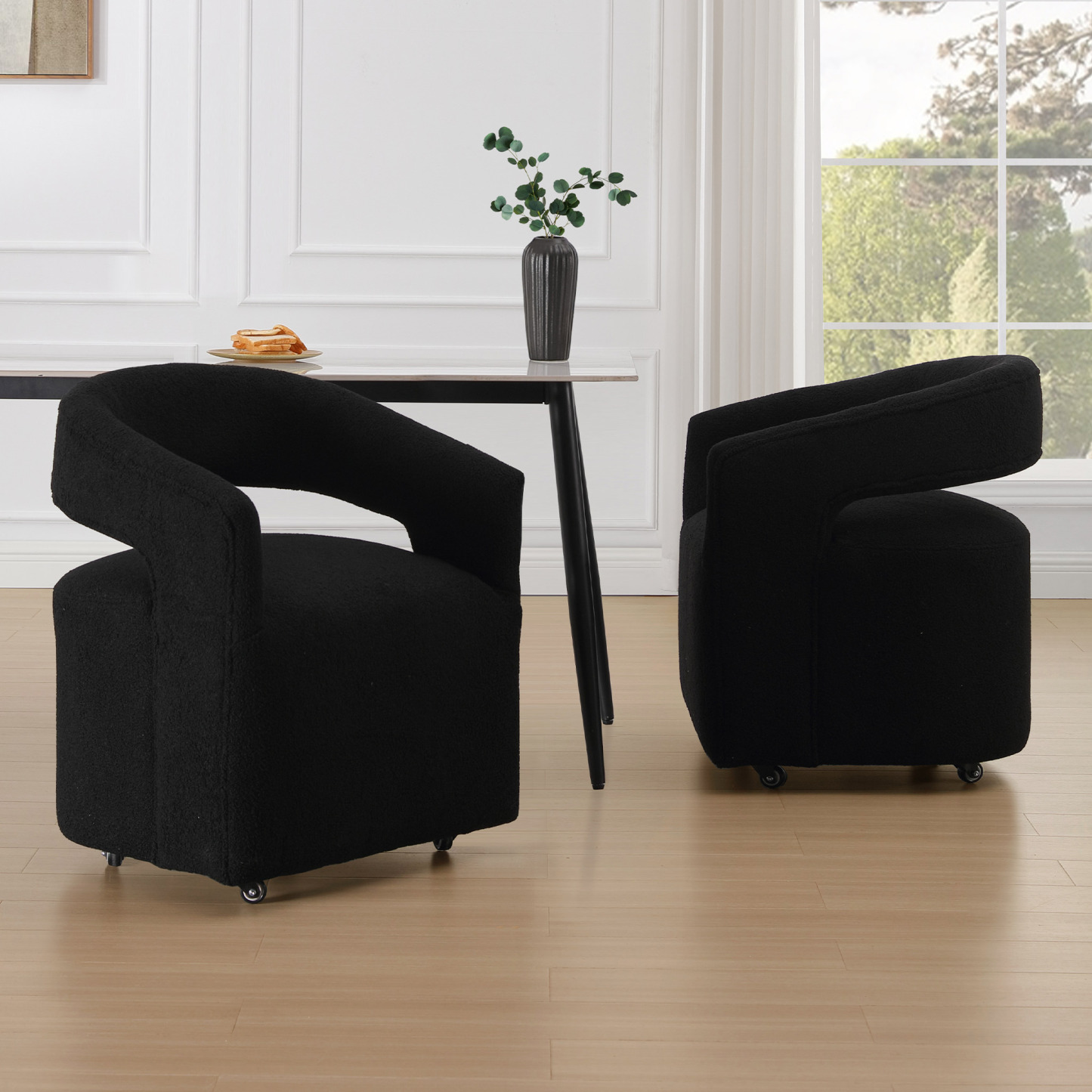 Barrel Rolling Dining Chair