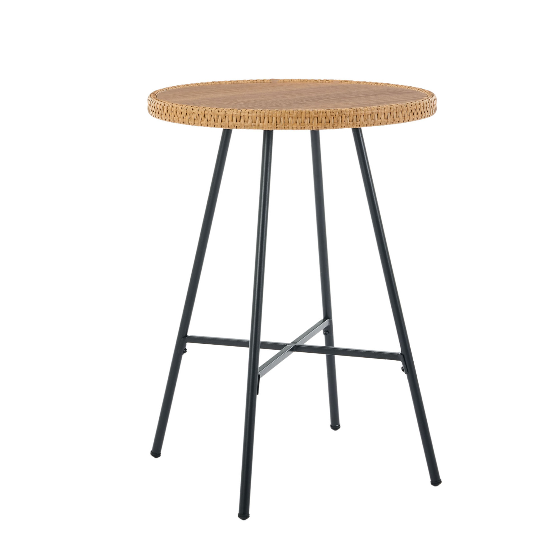 Neil Outdoor Cane Bar Stools (Set of 2)