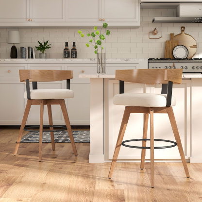 Casey Swivel Counter Stools (Set of 2)