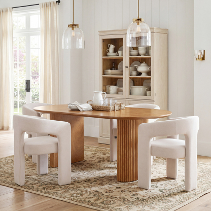 Payson Dining Table With Dove Chairs Set