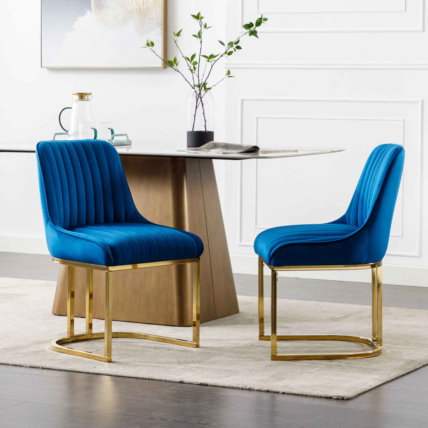 Spencer Velvet Dining Chairs (Set of 2)