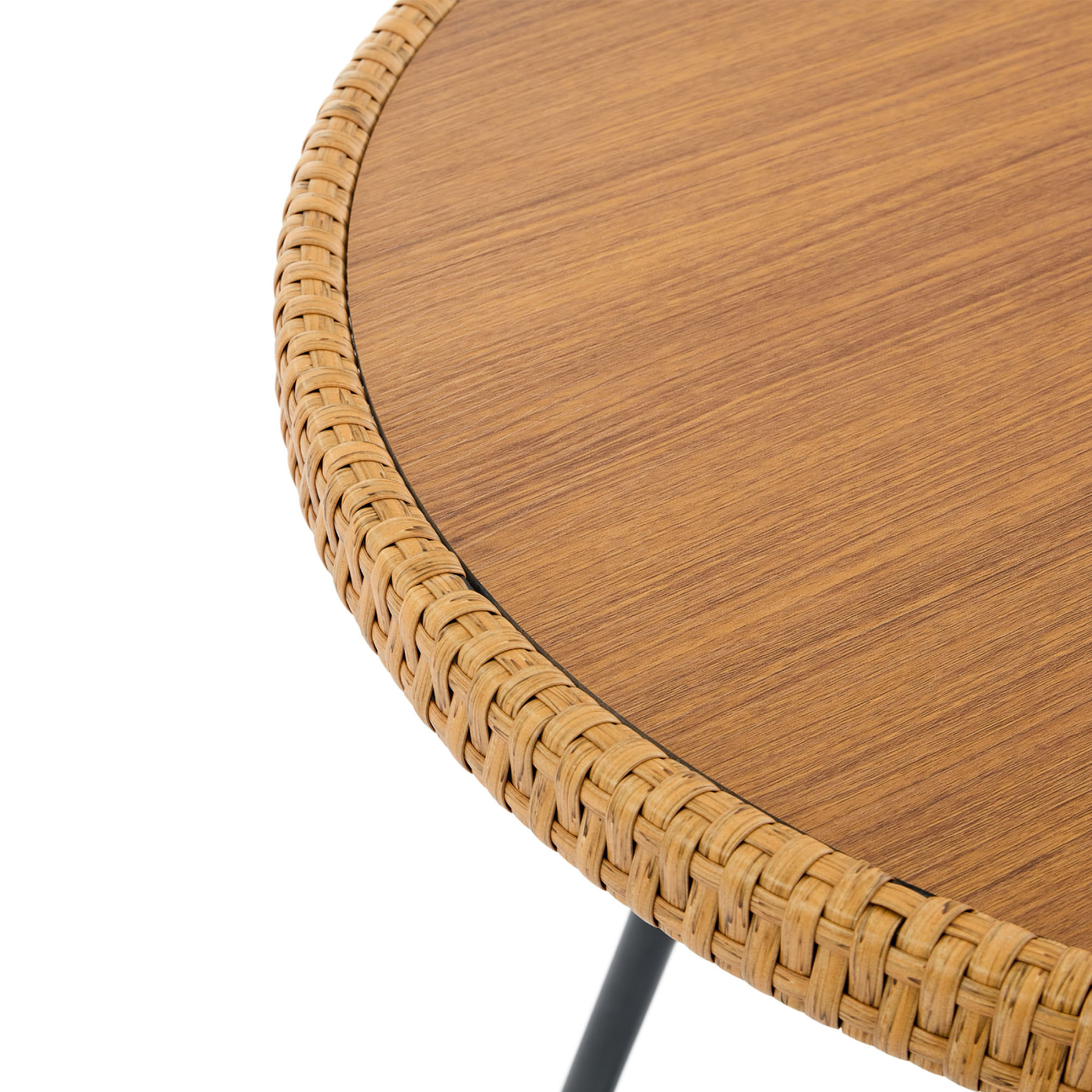 Neil Outdoor Cane Bar Stools (Set of 2)