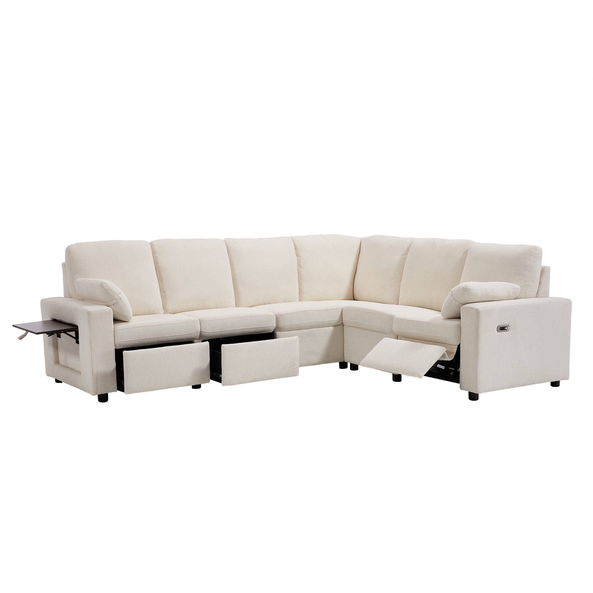 Levi Reclining Sectional Sofa With Storage