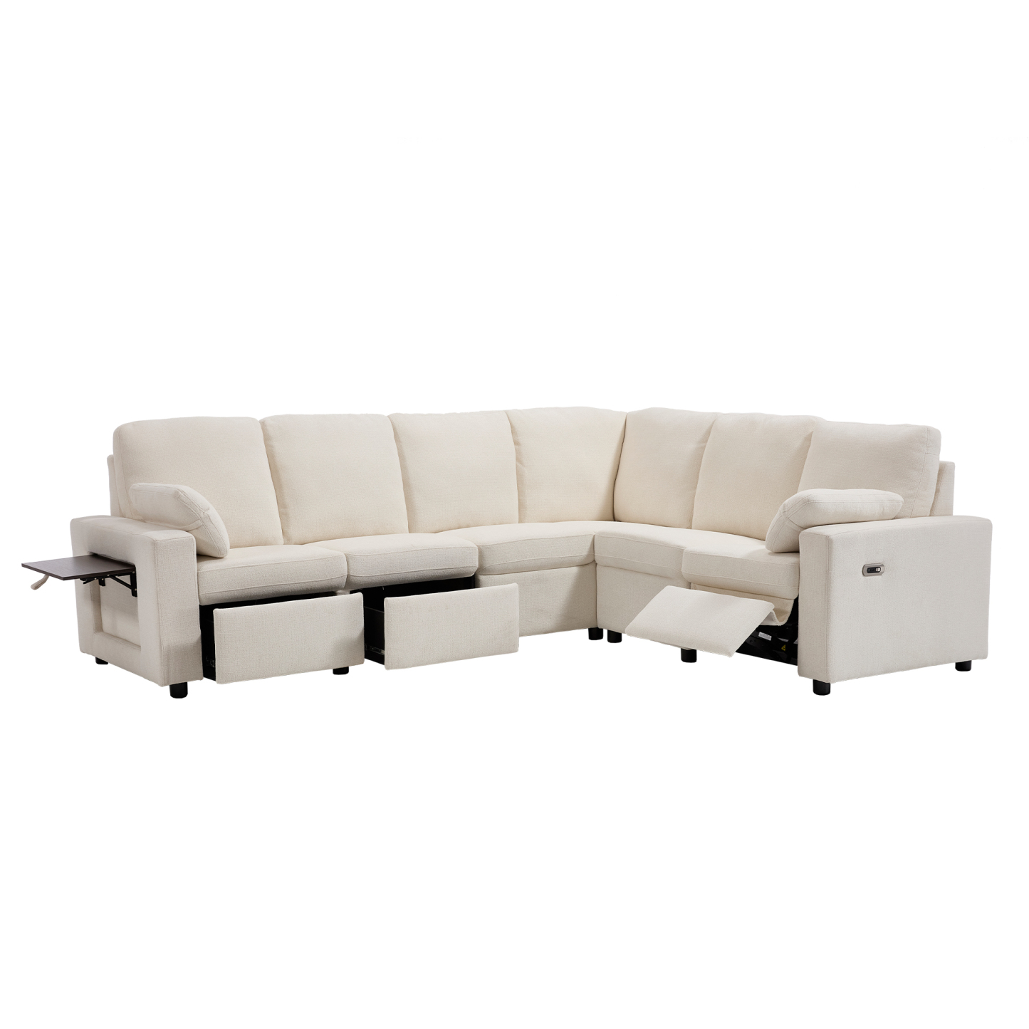 Levi Reclining Sectional Sofa With Storage