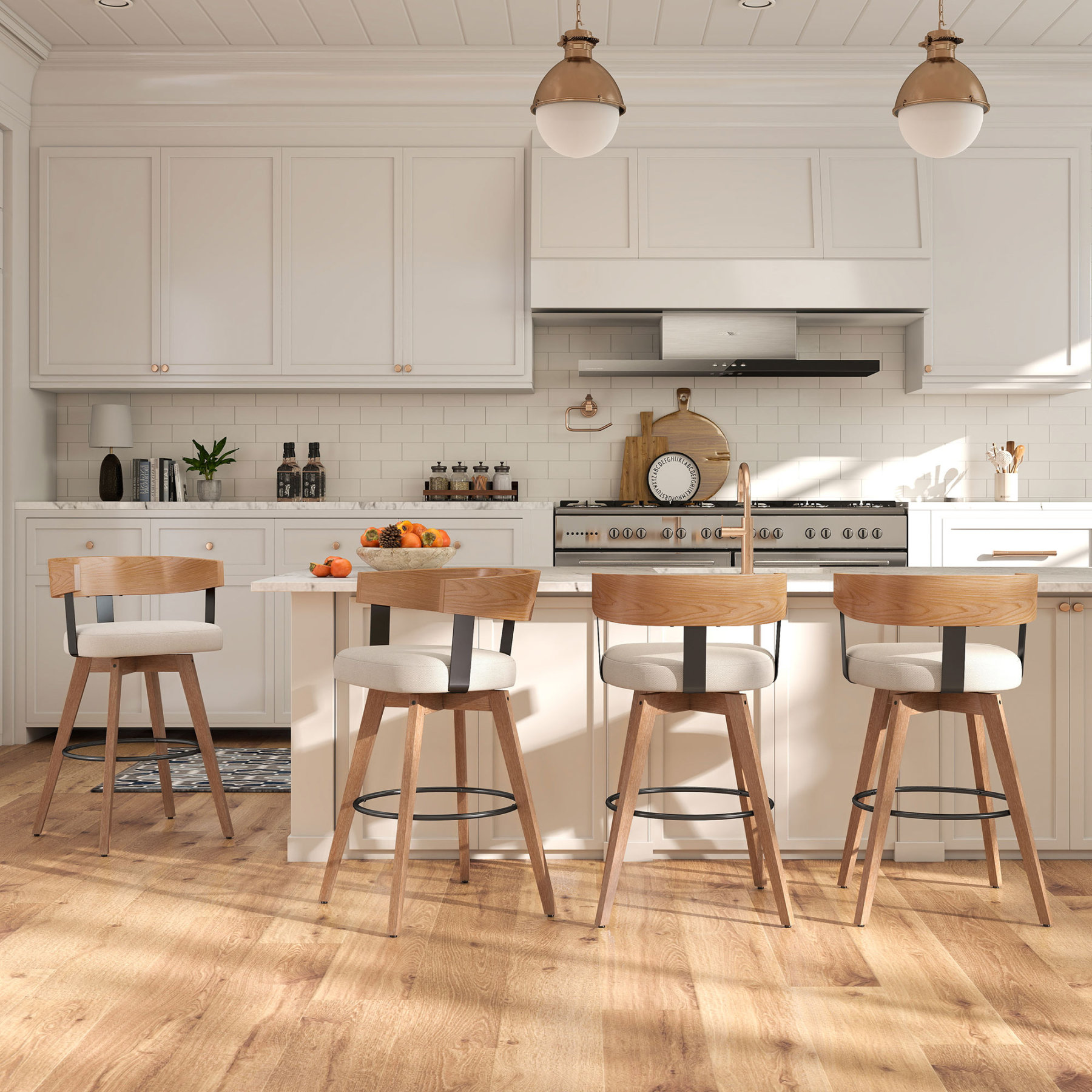 Casey Swivel Counter Stools (Set of 2)