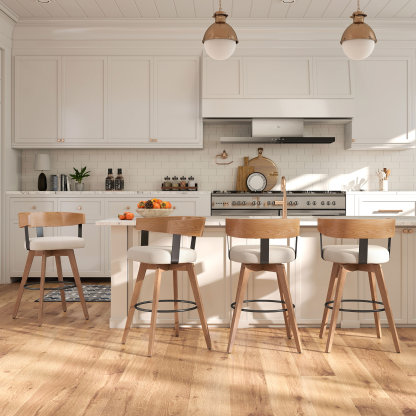 Casey Swivel Counter Stools (Set of 2)