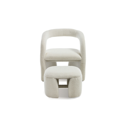 Eva Accent Chair with Ottoman