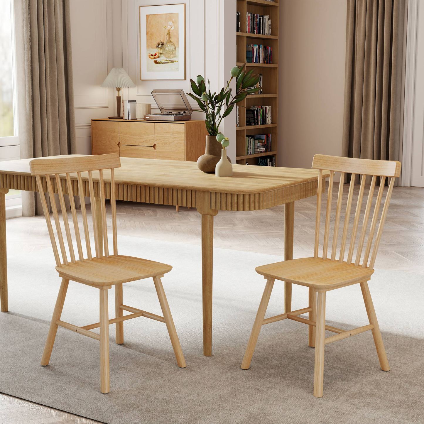 James 63'' Rectangular Dining Table Set for 4-6