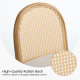 Salem Mid Century Modern Rattan Dining Chairs (Set of 2)
