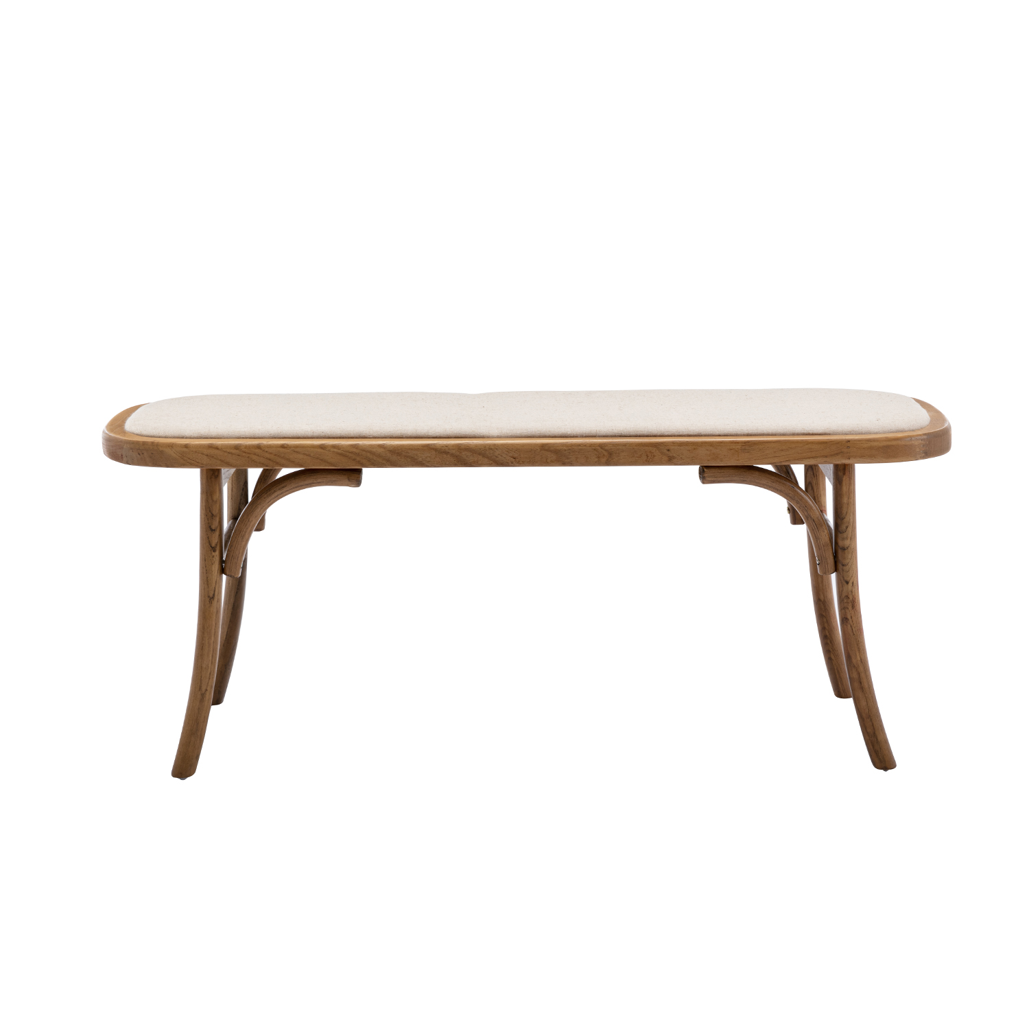 Round Wood Bench