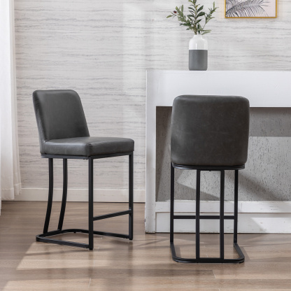 Square Counter & Bar Stools (Set of 2)