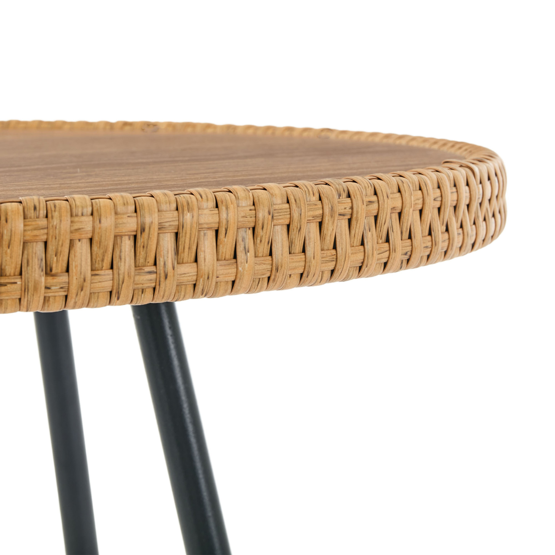 Neil Outdoor Cane Bar Stools (Set of 2)