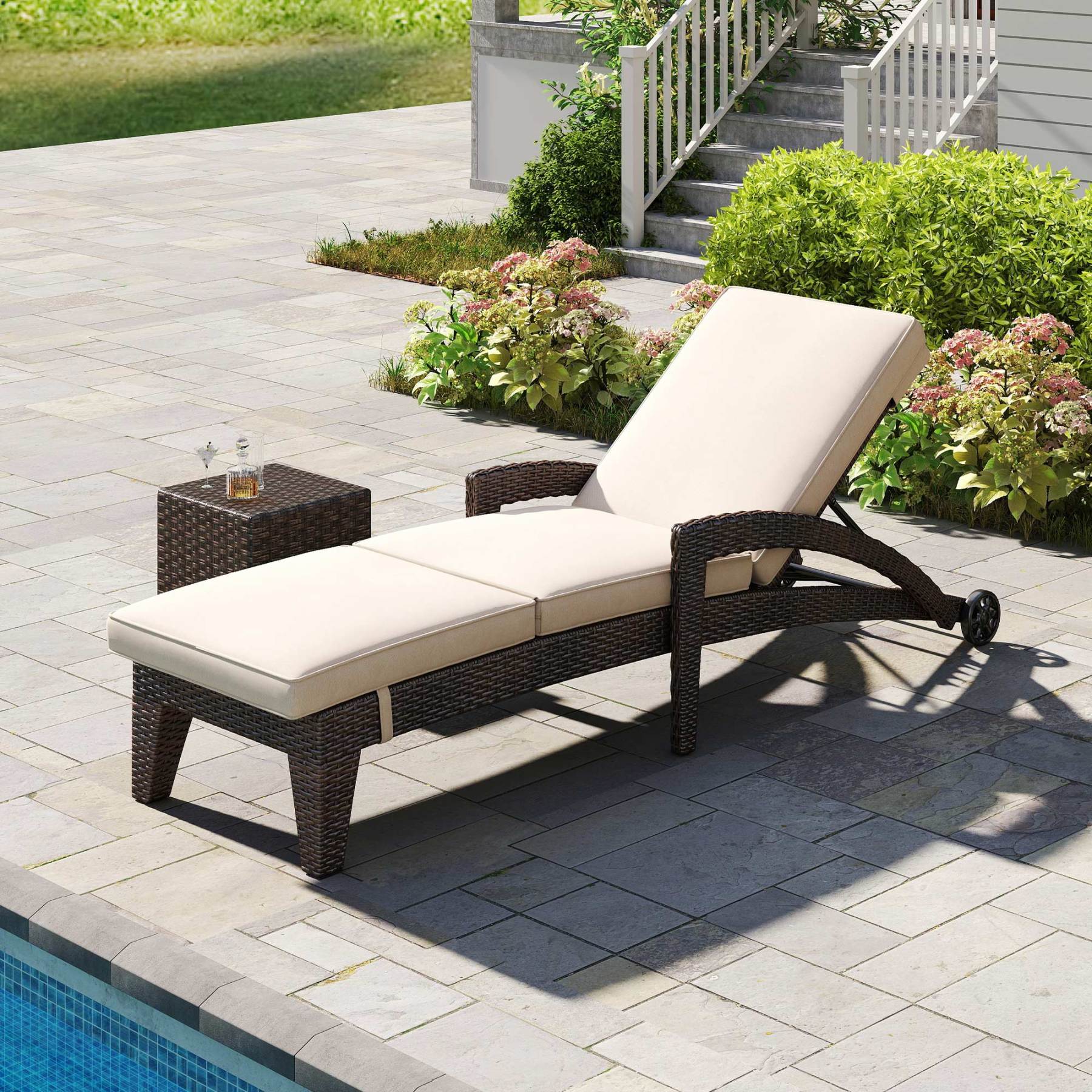 Brich Outdoor Chaise Lounge (Set of 2)