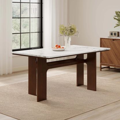 Alex 63'' Rectangle Dining Table Set For 4-6