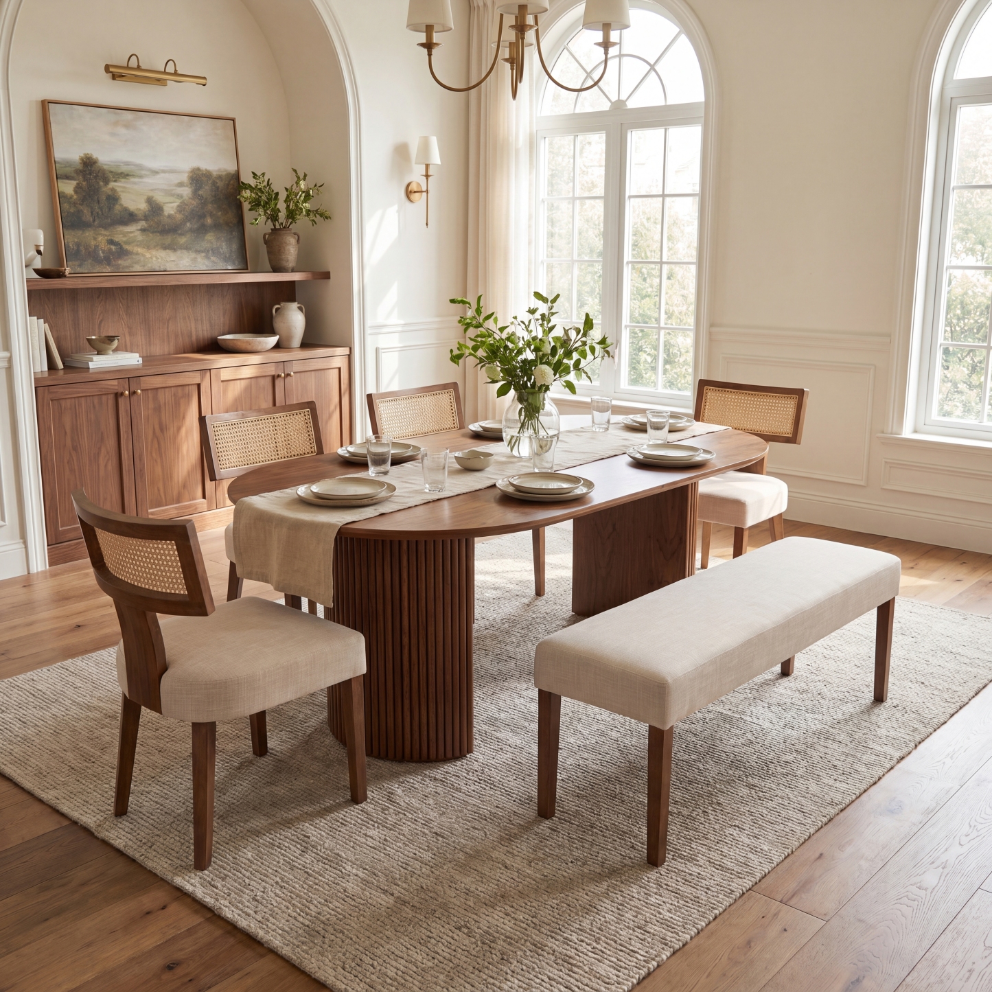 [Copy]Payson Dining Table With Chairs Set