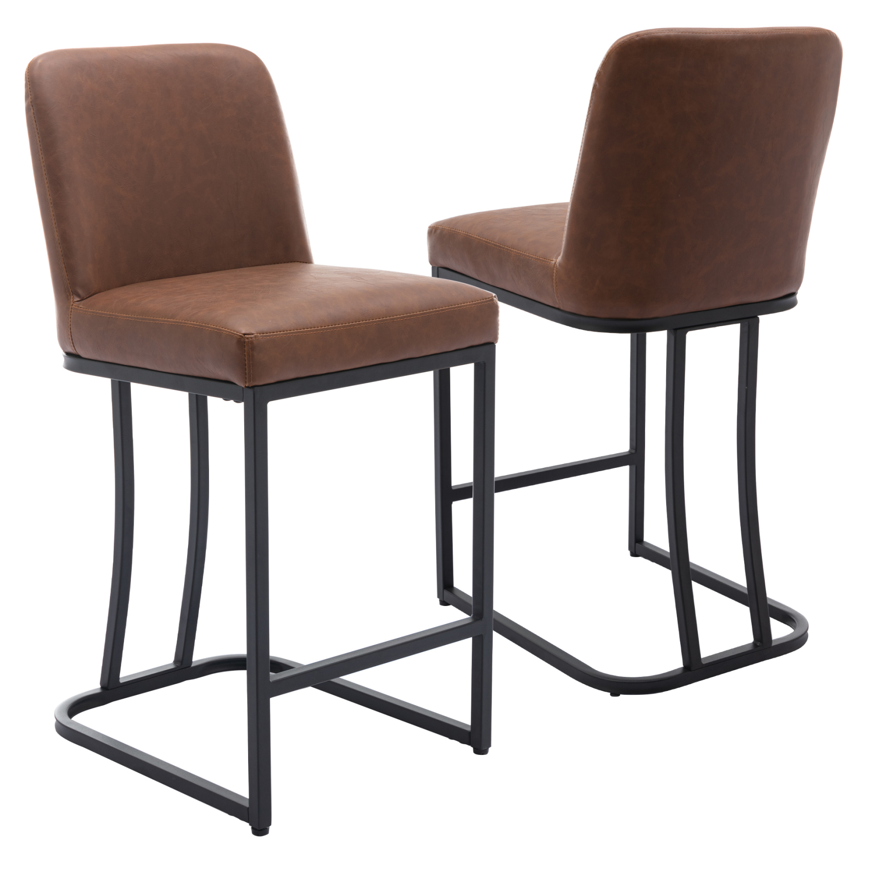 Square Counter & Bar Stools (Set of 2)
