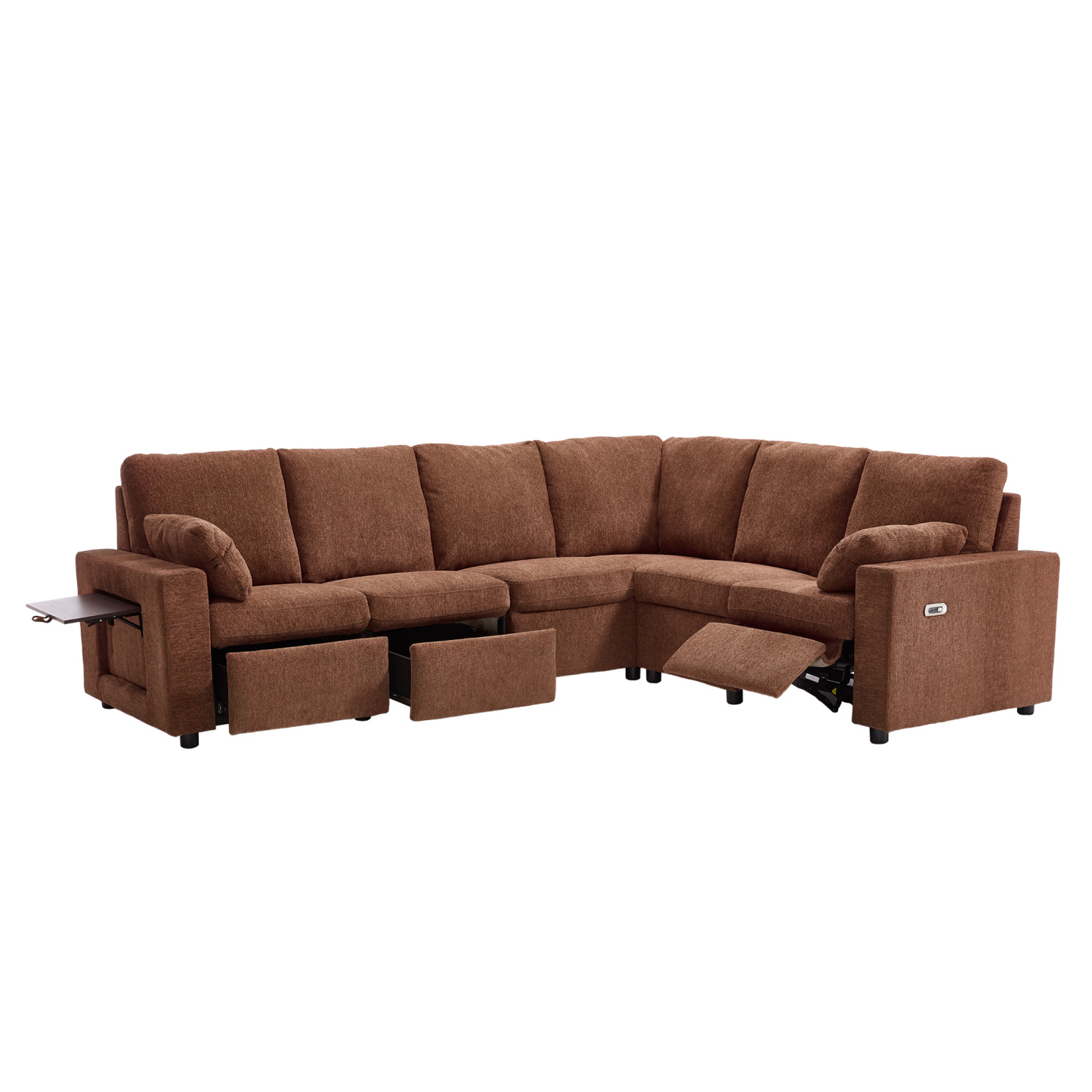 Levi Reclining Sectional Sofa With Storage