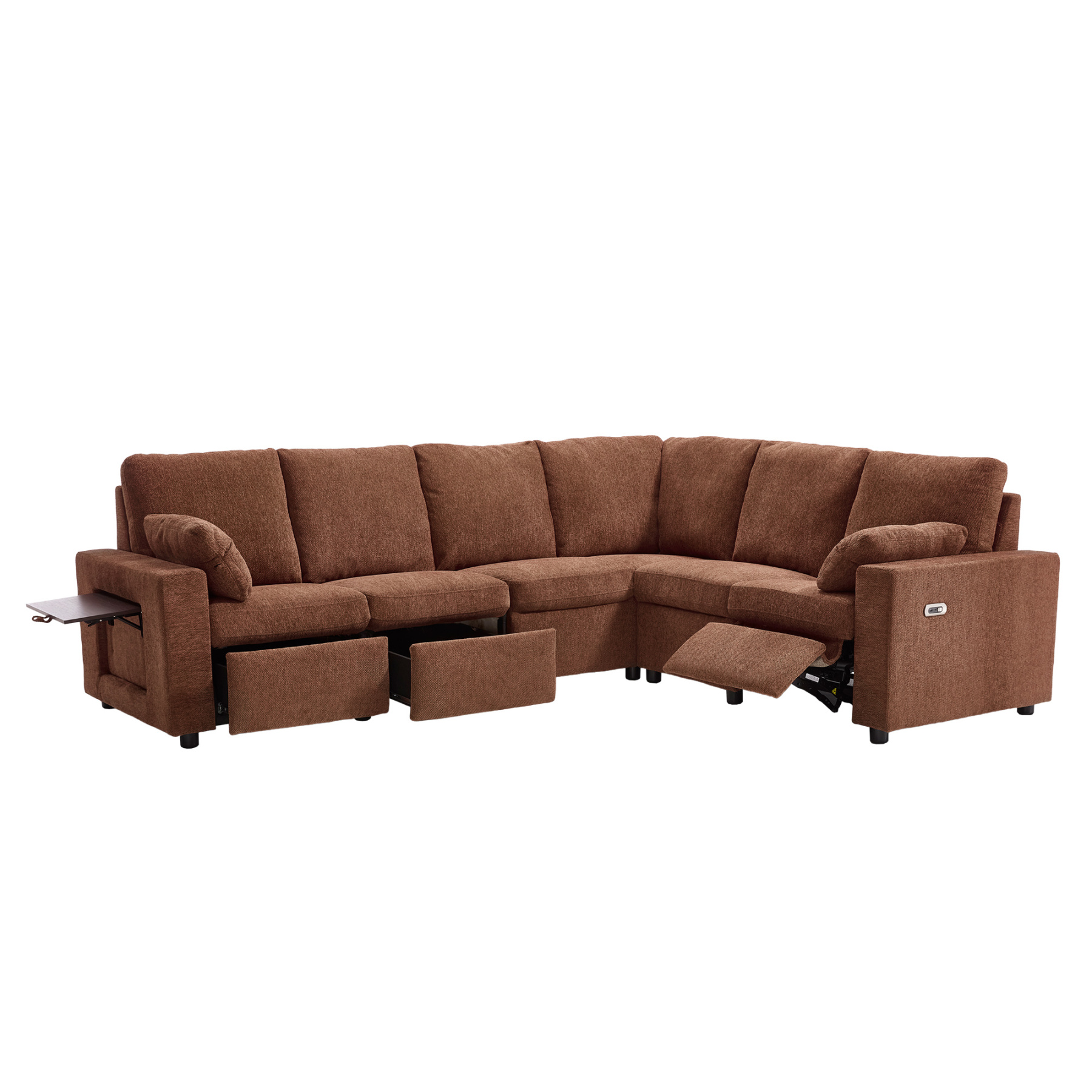 Levi Reclining Sectional Sofa With Storage
