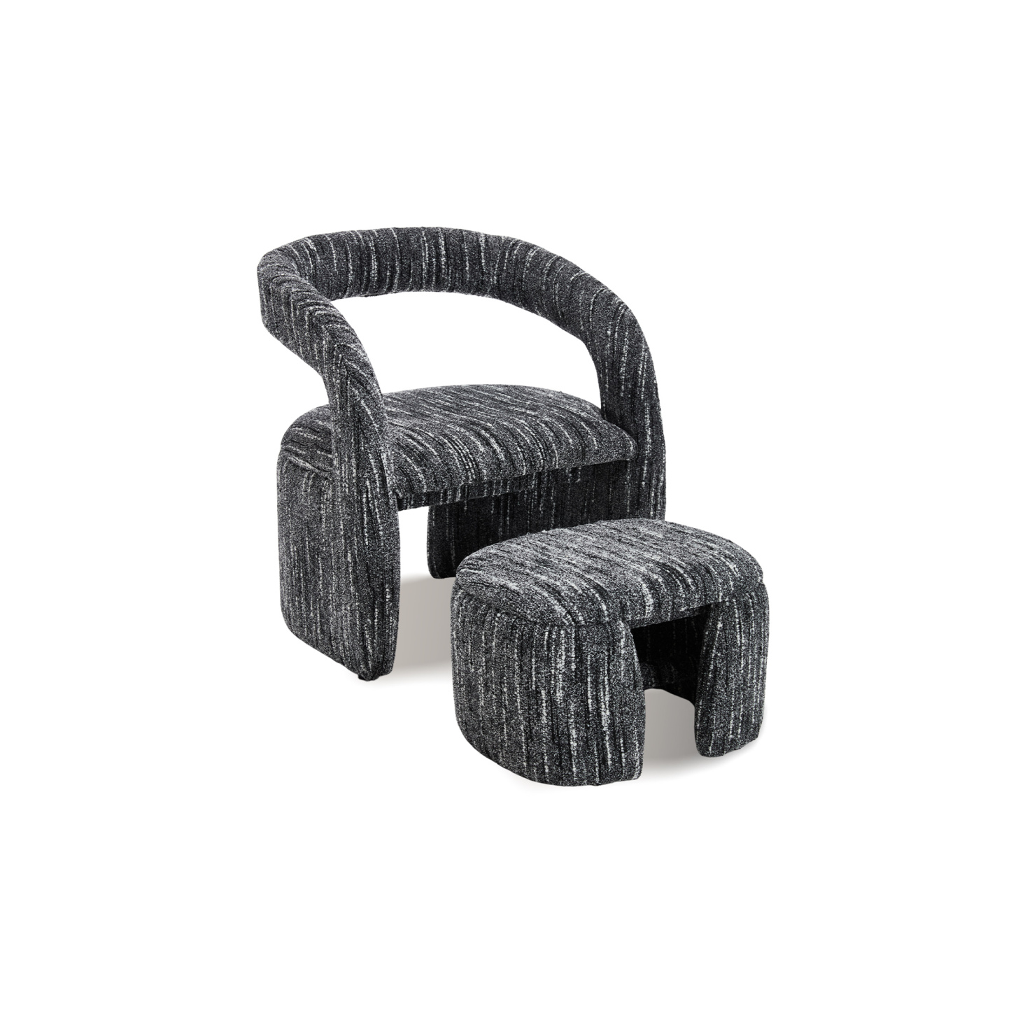 Eva Accent Chair with Ottoman