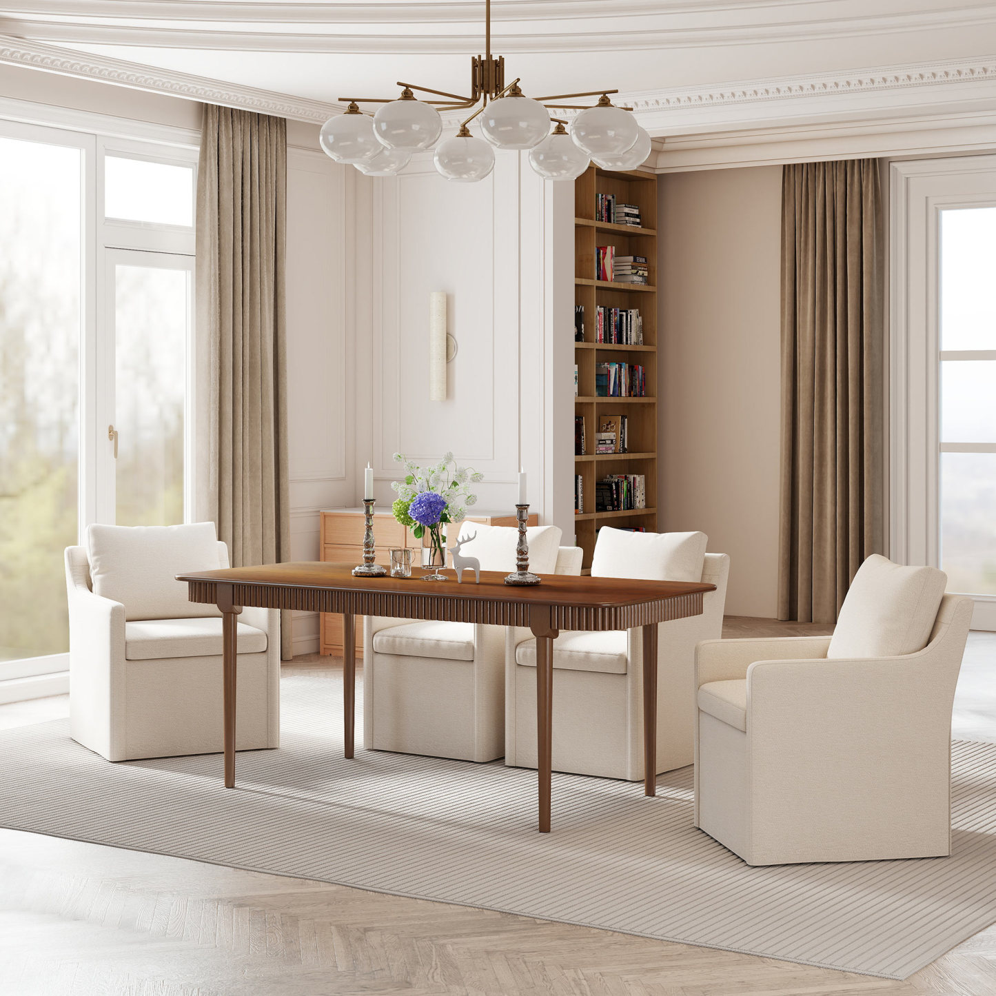 James 63'' Rectangular Dining Table Set