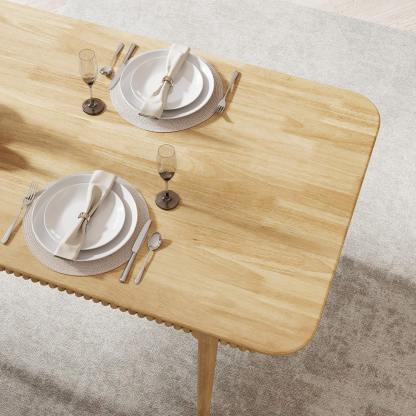 James 63'' Rectangular Dining Table Set for 4-6