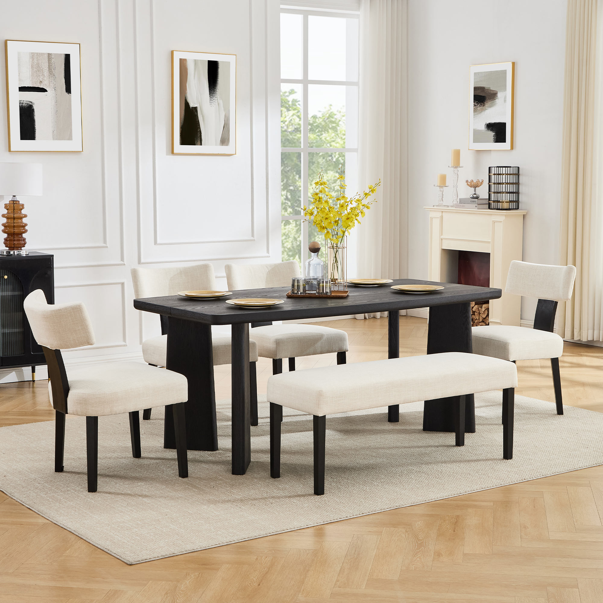 Rectangle Dining Table 71''