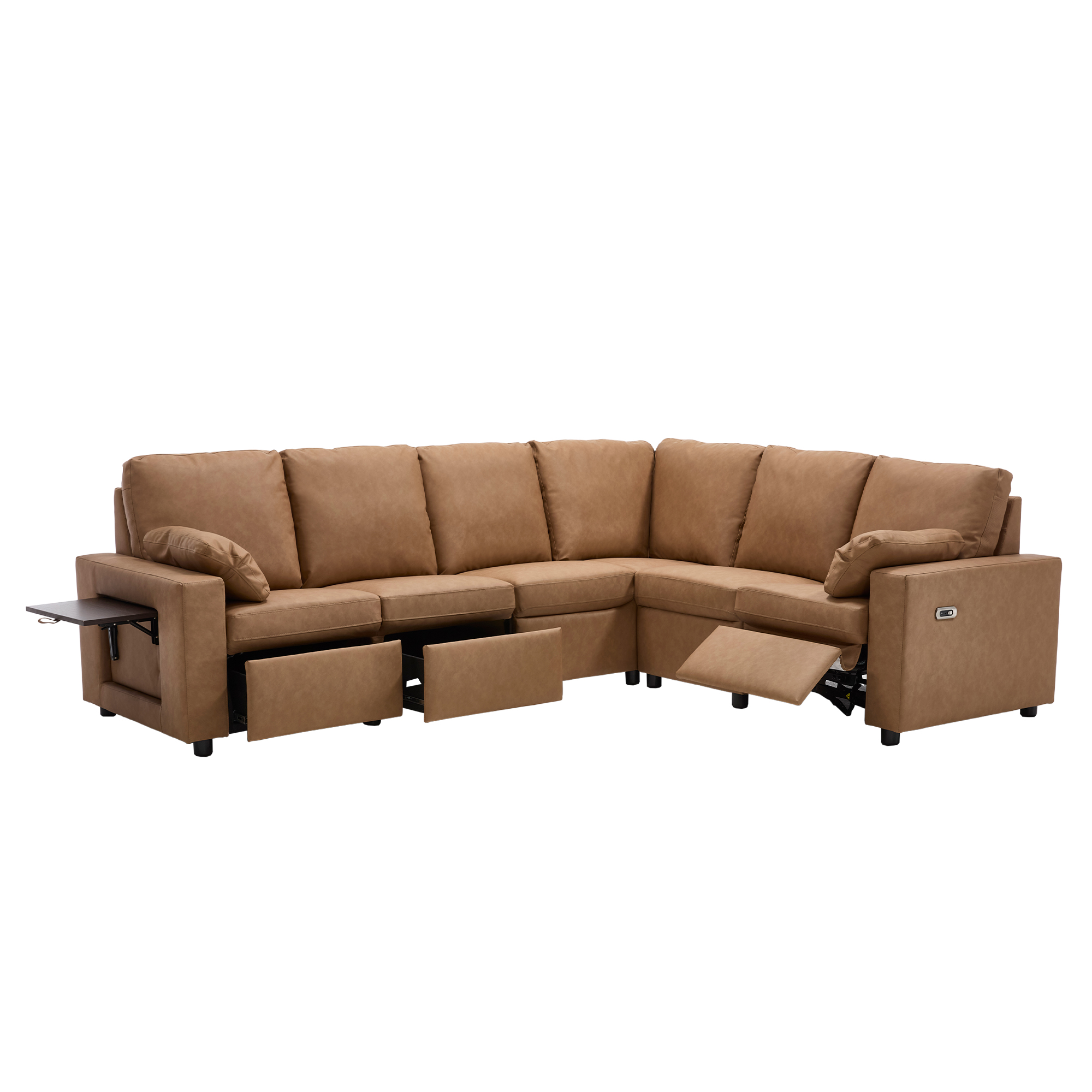 Levi Reclining Sectional Sofa With Storage