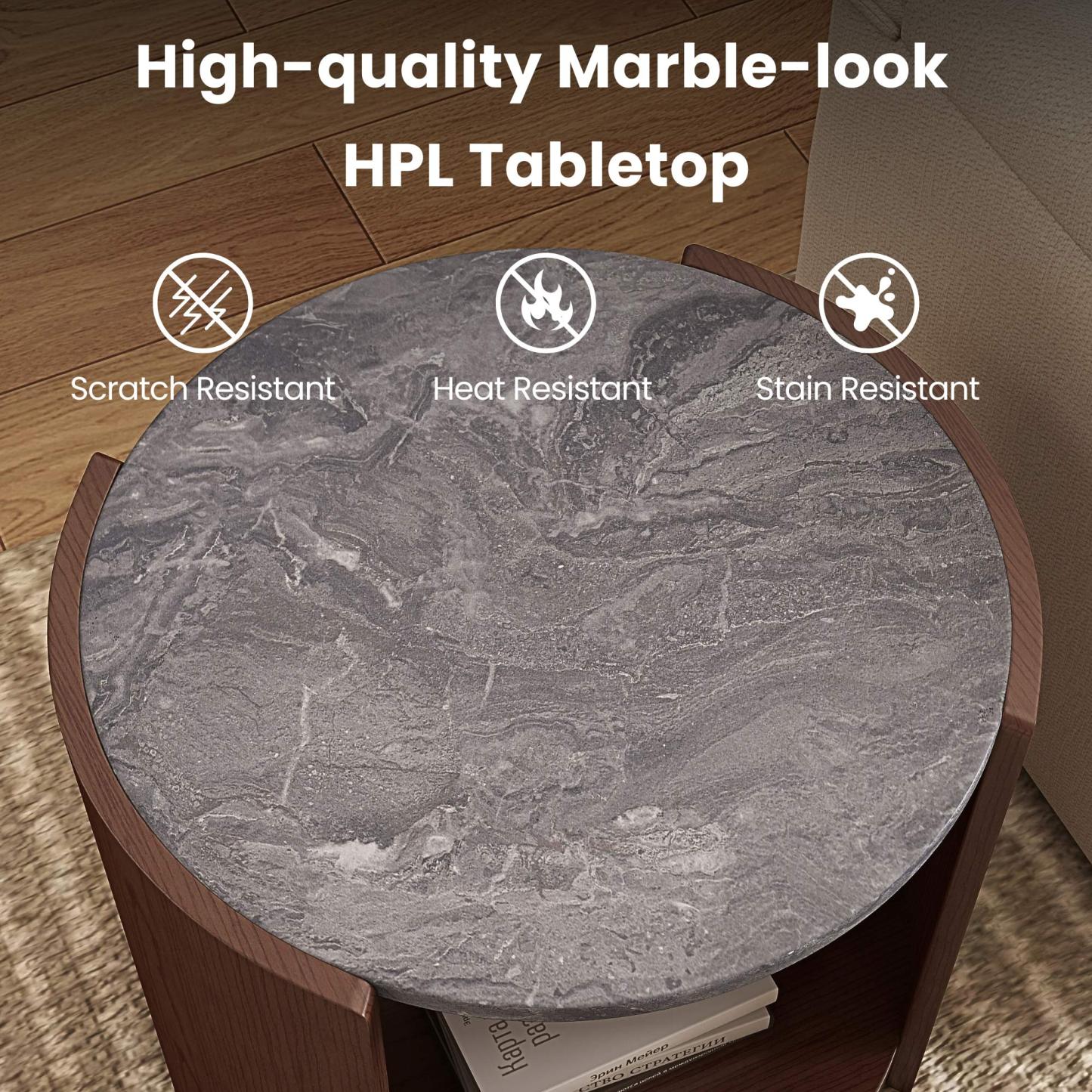 Gia Cultured Marble Coffee Table