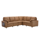 Levi Reclining Sectional Sofa With Storage