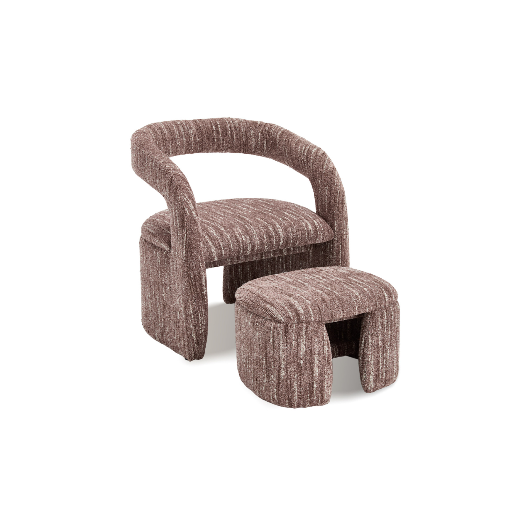 Eva Accent Chair with Ottoman