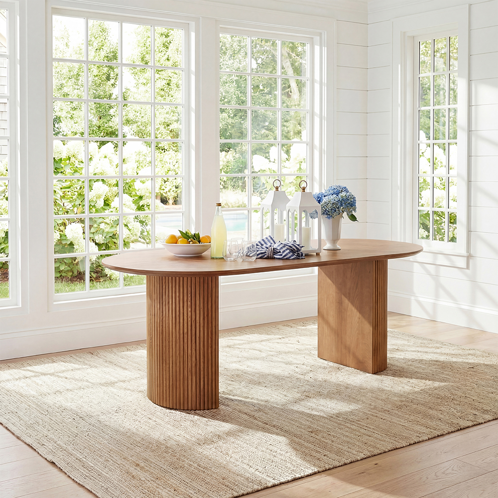 Mateo Oval Dining Table 79''