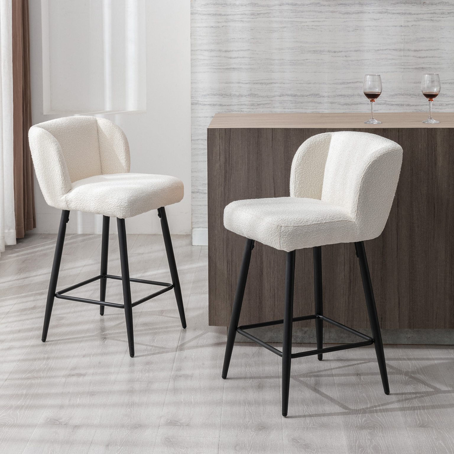 Ember Counter & Bar Stools (Set of 2)