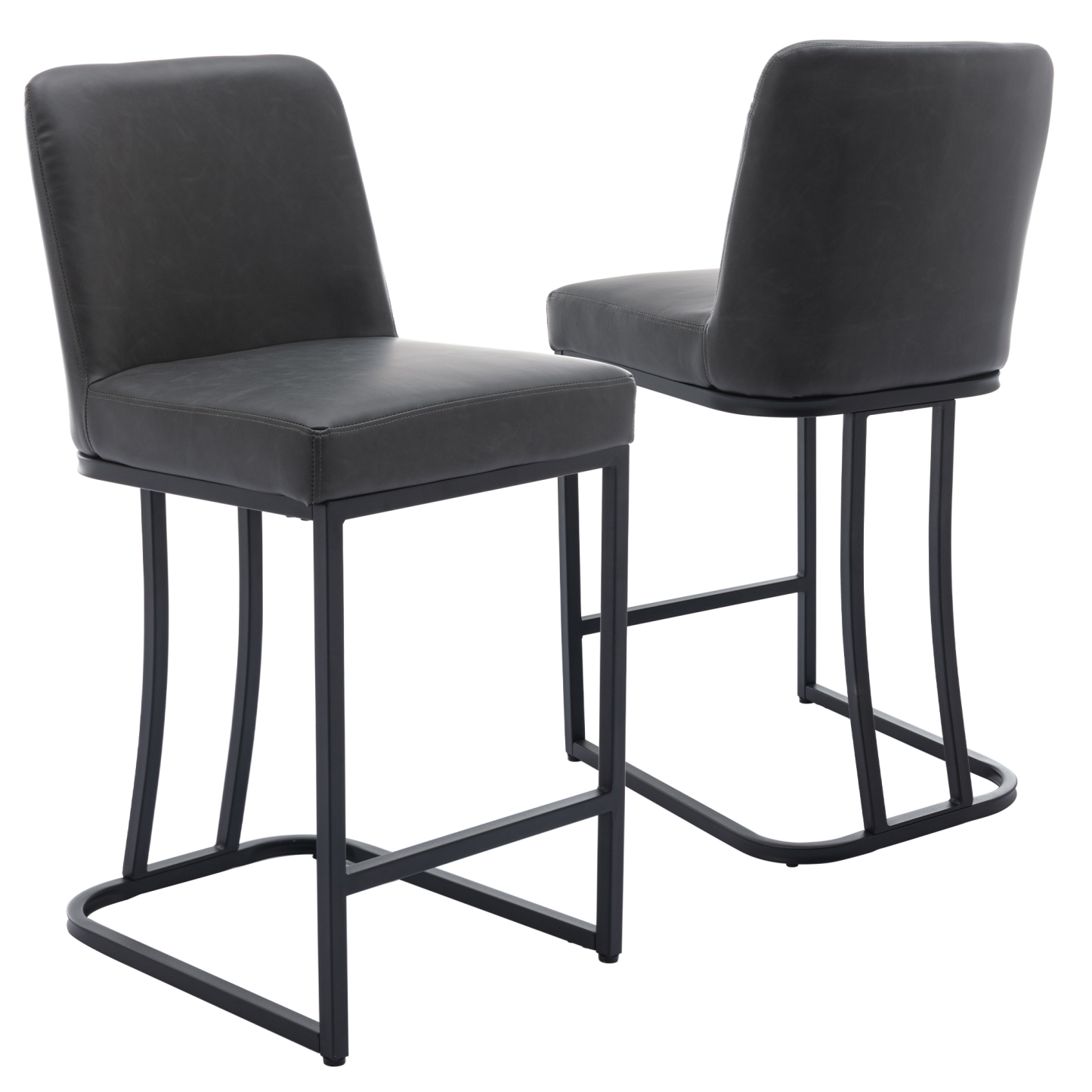Square Counter & Bar Stools (Set of 2)