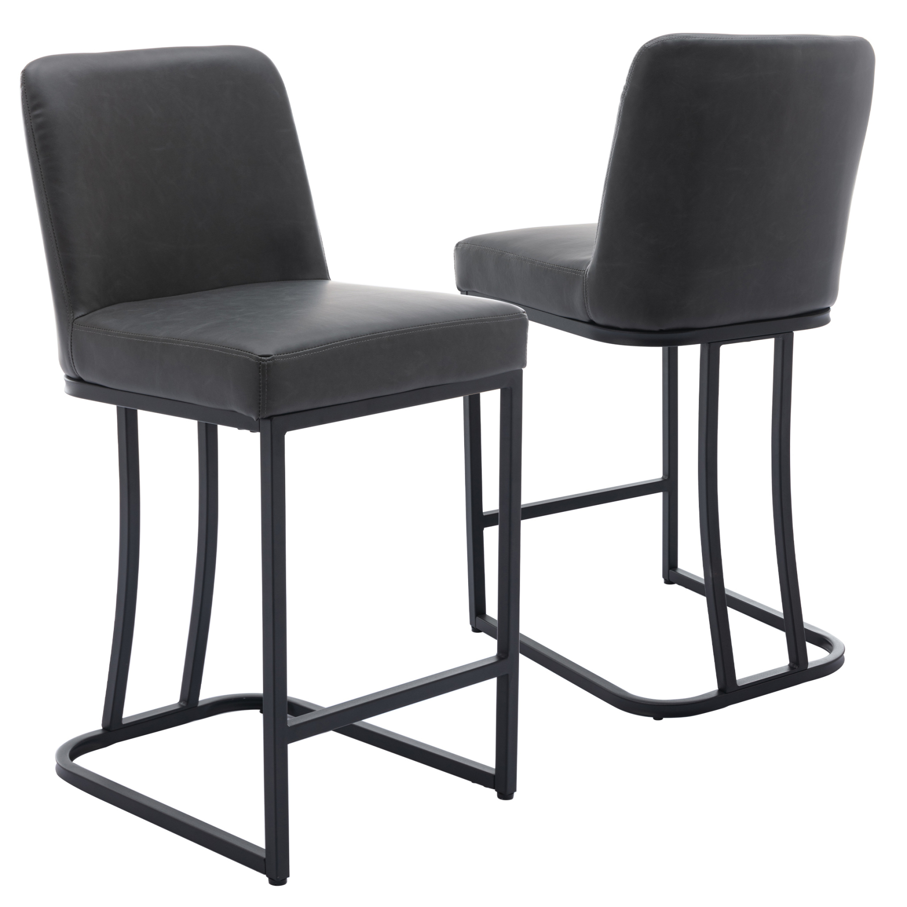 Square Counter & Bar Stools (Set of 2)