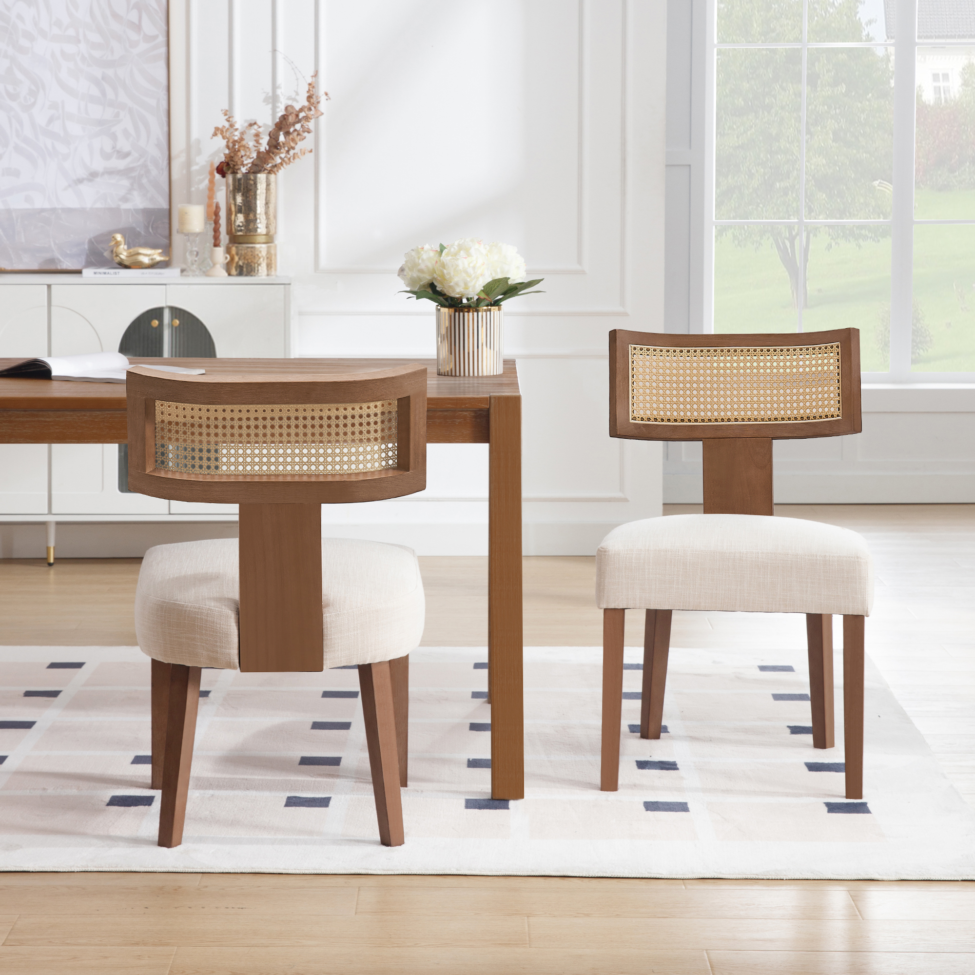 Payson Cane Dining Chairs (Set of 2)