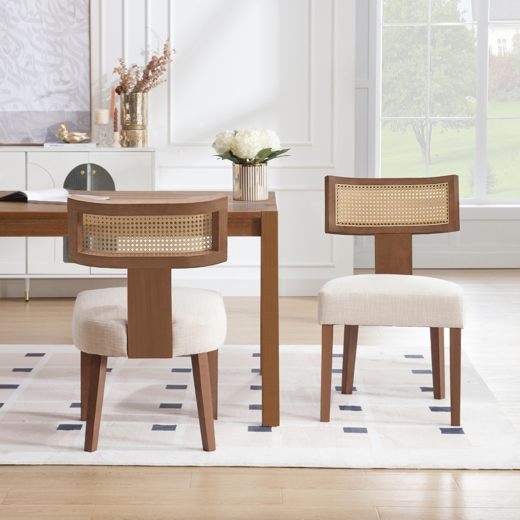 Payson Cane Dining Chairs (Set of 2)