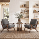 Charles Lounge Armchair with Ottoman